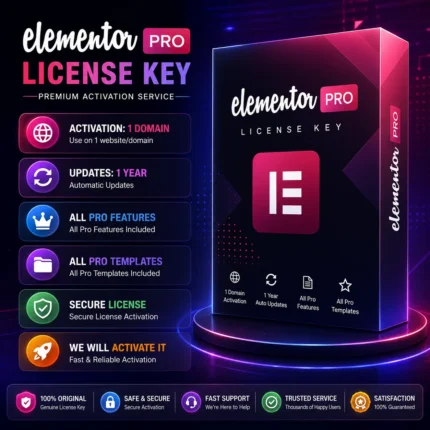 Elementor Pro License Key Activation for WordPress | Original License